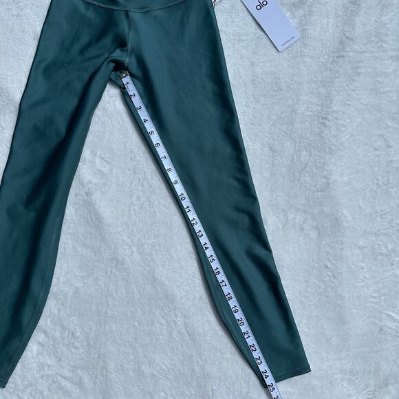 Alo Yoga 7/8 Airlift Leggings Advantage Racerback Bra Set Winter Ivy Green XS BN - Picture 13 of 16